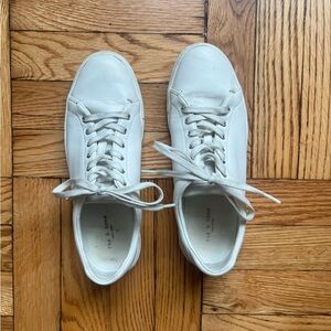 Rag and bone white leather sneakers